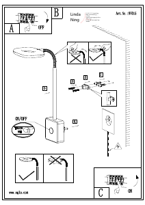 Bruksanvisning Eglo 97015 Lampa