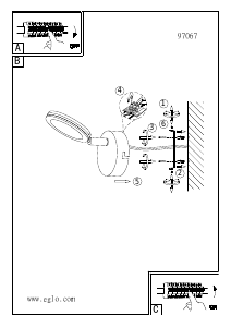 Bruksanvisning Eglo 97067 Lampa