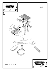 Bruksanvisning Eglo 97069 Lampa