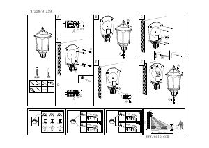 Bruksanvisning Eglo 97258 Lampa