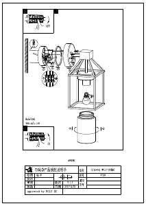 Bruksanvisning Eglo 97296 Lampa