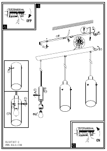 Bruksanvisning Eglo 97367 Lampa