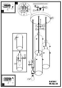 Bruksanvisning Eglo 97368 Lampa