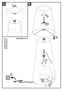 Bruksanvisning Eglo 97431 Lampa