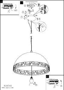 Bruksanvisning Eglo 97442 Lampa