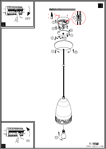 Bruksanvisning Eglo 97443 Lampa