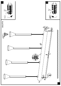 Bruksanvisning Eglo 97605 Lampa