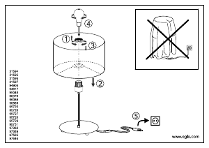 Bruksanvisning Eglo 97646 Lampa