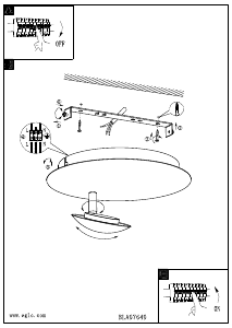 Bruksanvisning Eglo 97649 Lampa