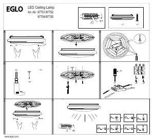 Bruksanvisning Eglo 97751 Lampa