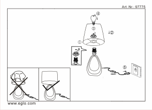 Bruksanvisning Eglo 97775 Lampa