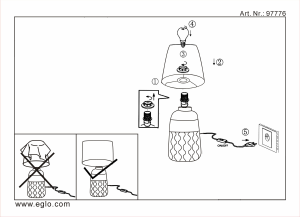 Bruksanvisning Eglo 97776 Lampa