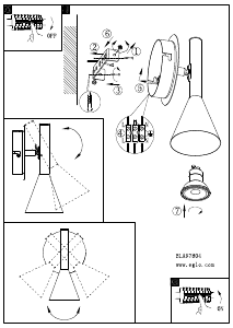 Bruksanvisning Eglo 97804 Lampa