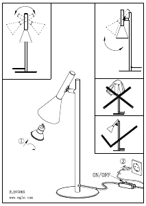 Bruksanvisning Eglo 97805 Lampa