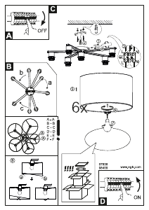 Bruksanvisning Eglo 97838 Lampa