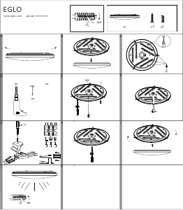 Bruksanvisning Eglo 97873 Lampa