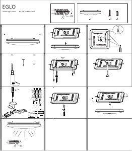 Bruksanvisning Eglo 97875 Lampa