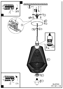 Bruksanvisning Eglo 97905 Lampa