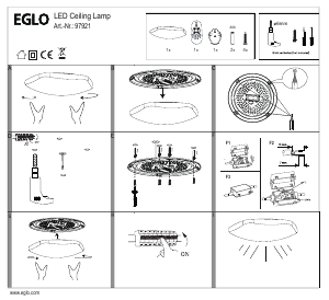 Bruksanvisning Eglo 97921 Lampa