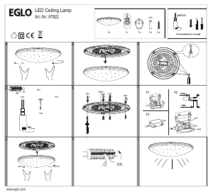 説明書 Eglo 97922 ランプ