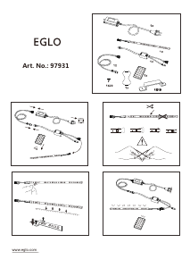 Bruksanvisning Eglo 97931 Lampa