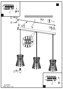 Bruksanvisning Eglo 97951 Lampa