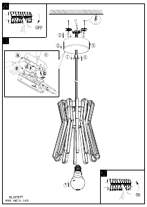 Bruksanvisning Eglo 97977 Lampa