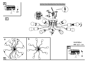 Bruksanvisning Eglo 97985 Lampa