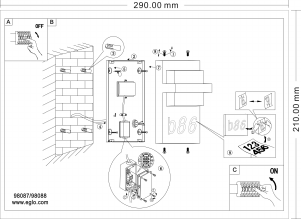 Bruksanvisning Eglo 98087 Lampa