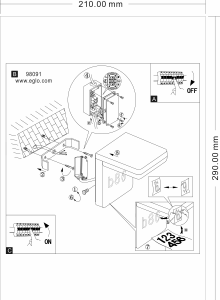 Bruksanvisning Eglo 98091 Lampa