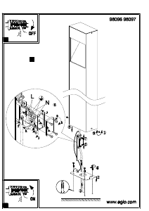 Bruksanvisning Eglo 98097 Lampa