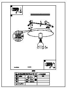 説明書 Eglo 98155 ランプ