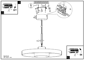 Bruksanvisning Eglo 98165 Lampa