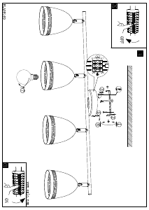 Bruksanvisning Eglo 98169 Lampa