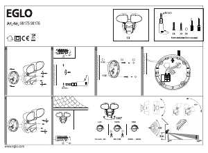 Bruksanvisning Eglo 98175 Lampa