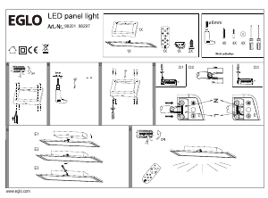 Bruksanvisning Eglo 98201 Lampa