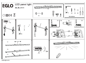 Bruksanvisning Eglo 98206 Lampa