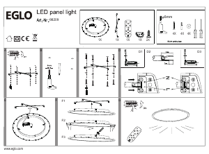 Bruksanvisning Eglo 98209 Lampa