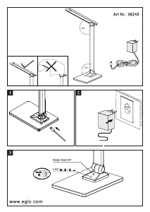 Bruksanvisning Eglo 98248 Lampa