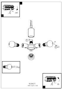 Bruksanvisning Eglo 98277 Lampa