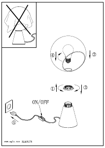 Bruksanvisning Eglo 98278 Lampa