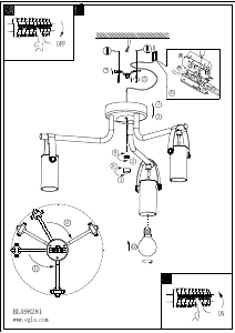 Bruksanvisning Eglo 98281 Lampa