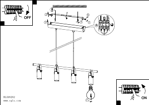 Bruksanvisning Eglo 98282 Lampa