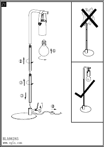 Bruksanvisning Eglo 98285 Lampa