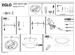 Bruksanvisning Eglo 98292 Lampa