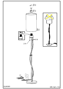 Bruksanvisning Eglo 98309 Lampa