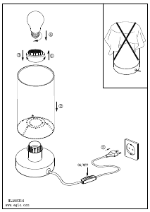 Bruksanvisning Eglo 98314 Lampa