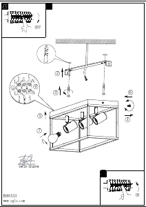 Bruksanvisning Eglo 98333 Lampa