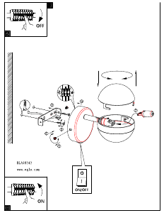 Bruksanvisning Eglo 98343 Lampa