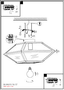 Bruksanvisning Eglo 98355 Lampa